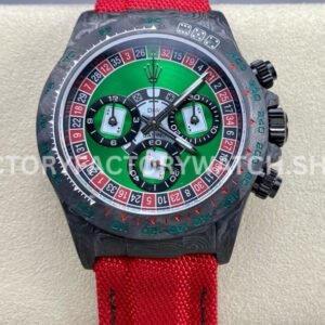 DIW Factory Rolex Daytona Limited Edition 116500 40mm Carbon Fiber Artificial Fiber Woven Strap Casino Dial