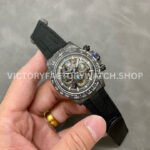 DIW Factory Rolex Daytona Limited Edition 116500 40mm Carbon Fiber Artificial Fiber Woven Strap Skeleton Dial