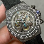 DIW Factory Rolex Daytona Limited Edition 116500 40mm Carbon Fiber Artificial Fiber Woven Strap Skeleton Dial