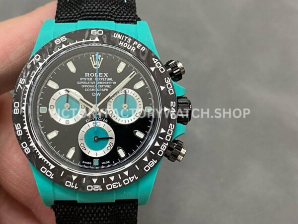 Rolex Daytona 116500 light blue eye carbon dial replica