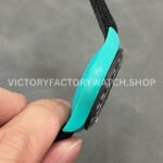 DIW Factory Rolex Daytona Limited Edition 116500 40mm Light Blue Carbon Fiber Artificial Fiber Woven Strap Light Blue Eye Black Dial