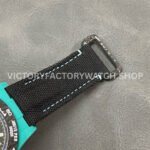 DIW Factory Rolex Daytona Limited Edition 116500 40mm Light Blue Carbon Fiber Artificial Fiber Woven Strap Light Blue Eye Black Dial