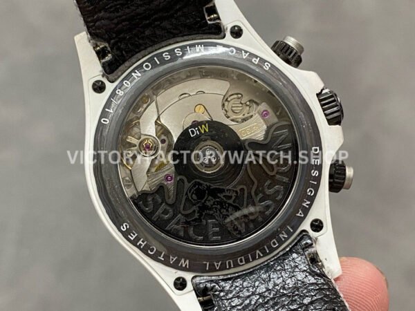 DIW Factory Rolex Daytona Limited Edition 116500 40mm White Carbon Fiber Artificial Fiber Woven Strap Arabic Number Space Grey Dial