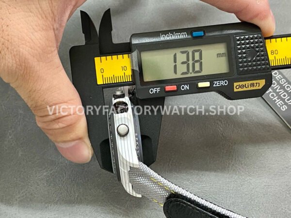 DIW Factory Rolex Daytona Limited Edition 116500 40mm White Carbon Fiber Artificial Fiber Woven Strap Arabic Number Space Grey Dial