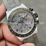 DIW Factory Rolex Daytona Limited Edition 116500 40mm White Carbon Fiber Artificial Fiber Woven Strap Arabic Number Space Grey Dial
