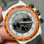 DIW Factory Rolex Daytona Limited Edition 116500 40mm White Carbon Fiber Artificial Fiber Woven Strap Black Eye Grey Dial