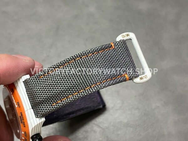 DIW Factory Rolex Daytona Limited Edition 116500 40mm White Carbon Fiber Artificial Fiber Woven Strap Black Eye Grey Dial