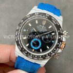 DIW Factory Rolex Daytona Limited Edition 116500 40mm White Carbon Fiber Artificial Fiber Woven Strap Black Dial