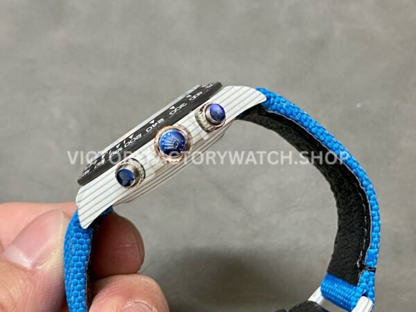 DIW Factory Rolex Daytona Limited Edition 116500 40mm White Carbon Fiber Artificial Fiber Woven Strap Black Dial