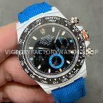 DIW Factory Rolex Daytona Limited Edition 116500 40mm White Carbon Fiber Artificial Fiber Woven Strap Black Dial