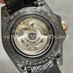 DIW Factory Rolex GMT-Master II 126710 Limited Edition 40mm Gold Word Carbon Fiber Artificial Fiber Woven Strap Arabic Number Gold Dial