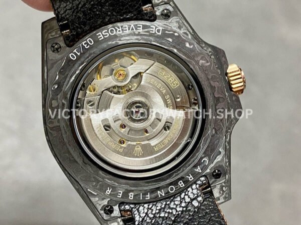 DIW Factory Rolex GMT-Master II 126710 Limited Edition 40mm Gold Word Carbon Fiber Artificial Fiber Woven Strap Arabic Number Gold Dial