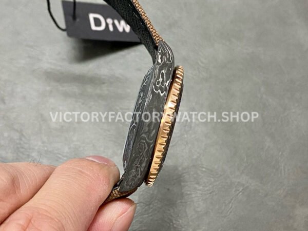 DIW Factory Rolex GMT-Master II 126710 Limited Edition 40mm Gold Word Carbon Fiber Artificial Fiber Woven Strap Arabic Number Gold Dial