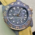 DIW Factory Rolex GMT-Master II 126710 Limited Edition 40mm Gold Word Carbon Fiber Artificial Fiber Woven Strap Carbon Fiber Dial
