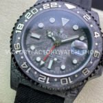 DIW Factory Rolex GMT-Master II 126710 Limited Edition 40mm Silver Word Carbon Fiber Artificial Fiber Woven Strap Silver Carbon Fiber Dial