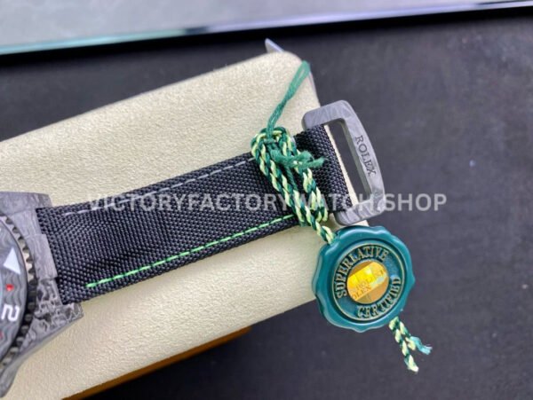 DIW Factory Rolex GMT-Master II 126710 Limited Edition 40mm Silver Word Carbon Fiber Artificial Fiber Woven Strap Color Carbon Fiber Dial