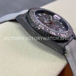 DIW Factory Rolex GMT-Master II 126710 Limited Edition 40mm Silver Word Carbon Fiber Artificial Fiber Woven Strap Carbon Fiber Dial