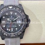 DIW Factory Rolex GMT-Master II 126710 Limited Edition 40mm Silver Word Carbon Fiber Artificial Fiber Woven Strap Carbon Fiber Dial