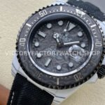 DIW Factory Rolex Sea-Dweller Limited Edition 126600 43mm Limited Edition Carbon Fiber Canvas Strap Carbon Fiber Dial