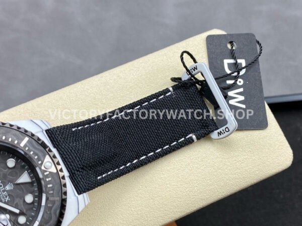DIW Factory Rolex Sea-Dweller Limited Edition 126600 43mm Limited Edition Carbon Fiber Canvas Strap Carbon Fiber Dial