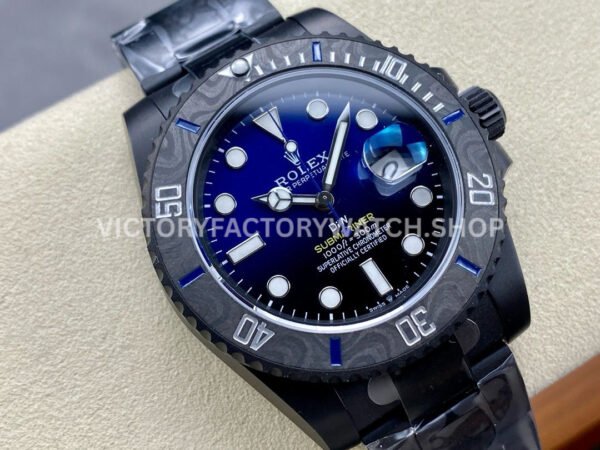 DIW Factory Rolex Submariner Limited Edition 116610 40mm Black DLC-coated Gradient Blue Dial