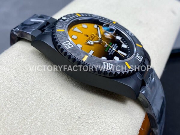 DIW Factory Rolex Submariner Limited Edition 116610 40mm Black DLC-coated Gradient Orange Dial