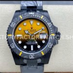 Rolex Submariner 116610 DLC black gradient orange dial replica