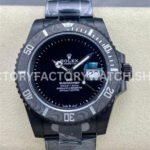 Rolex Submariner 116610 DLC black dial stealth replica