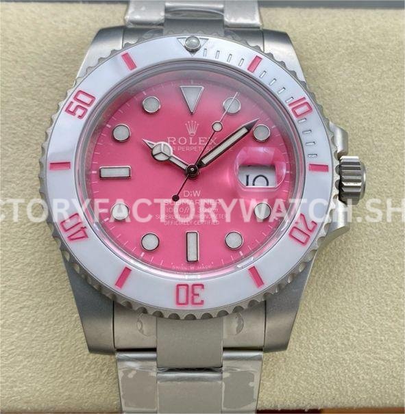 Rolex Submariner 116610 pink dial 40mm limited replica
