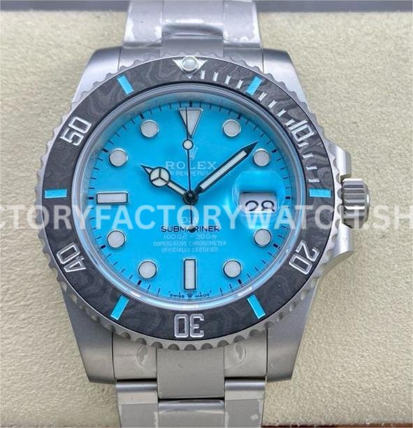 Rolex Submariner 116610 sky blue dial limited edition replica