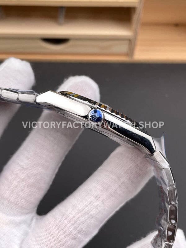 ES Factory Counterweight Rolex Land-Dweller 127336-0001 40mm Full Platinum Blue Ice Dial