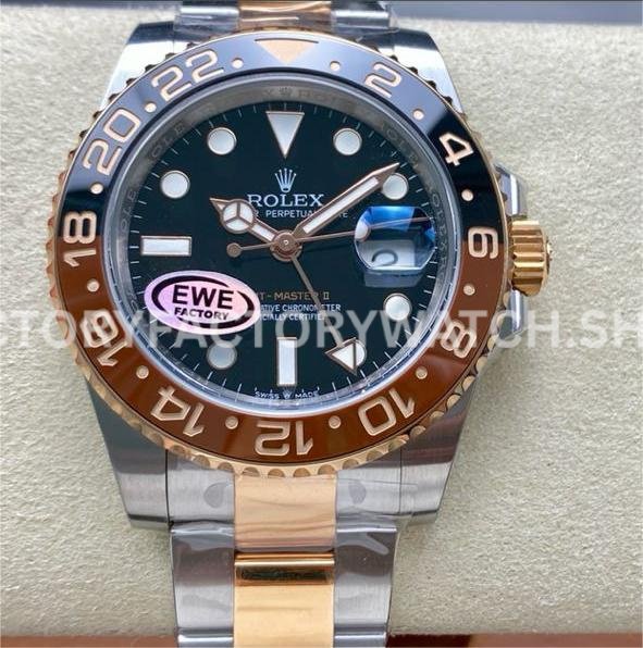 Rolex GMT Master II 126711CHNR rootbeer two tone replica