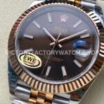 EWE Factory Rolex Datejust 126331-0002 41mm Half Rose Gold Brown Dial Jubilee (2) EWE Factory Rolex Datejust 126331-0002 41mm Half Rose Gold Brown Dial Jubilee