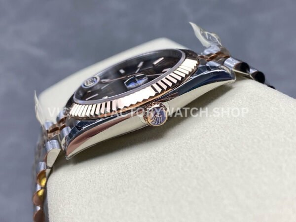 EWE Factory Rolex Datejust 126331-0002 41mm Half Rose Gold Brown Dial Jubilee (9) EWE Factory Rolex Datejust 126331-0002 41mm Half Rose Gold Brown Dial Jubilee