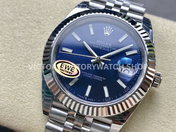 EWE Factory Rolex Datejust 126334-0002 41mm Full 904L Blue Dial Jubileee
