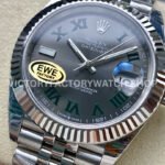 EWE Factory Rolex Datejust 126334-0022 41mm Full 904L Roman Numerals Grey Dial Jubileee (3) EWE Factory Rolex Datejust 126334-0022 41mm Full 904L Roman Numerals Grey Dial Jubileee
