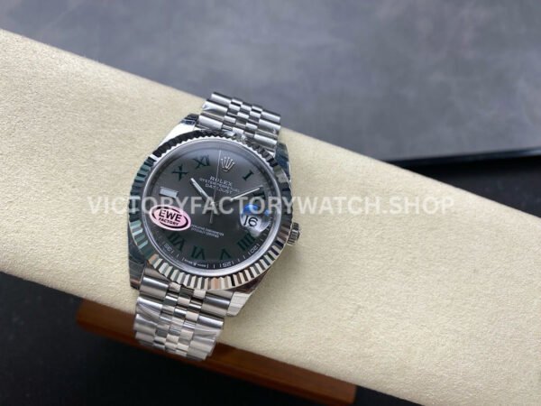 EWE Factory Rolex Datejust 126334-0022 41mm Full 904L Roman Numerals Grey Dial Jubileee (7) EWE Factory Rolex Datejust 126334-0022 41mm Full 904L Roman Numerals Grey Dial Jubileee