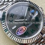 EWE Factory Rolex Datejust 126334-0022 41mm Full 904L Roman Numerals Grey Dial Jubileee (8) EWE Factory Rolex Datejust 126334-0022 41mm Full 904L Roman Numerals Grey Dial Jubileee