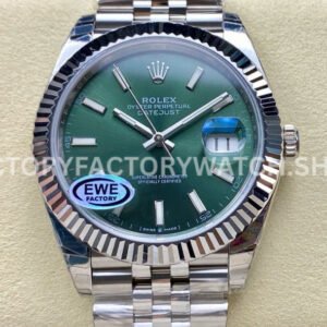 EWE Factory Rolex Datejust 126334-0028 41mm White Gold Green Mint Dial Jubilee (5) EWE Factory Rolex Datejust 126334-0028 41mm White Gold Green Mint Dial Jubilee