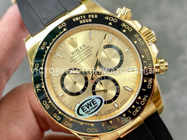 EWE Factory Rolex Daytona 126518LN-0010 40mm Yellow Gold Oysterflex Champagne Dial (1) EWE Factory Rolex Daytona 126518LN-0010 40mm Yellow Gold Oysterflex Champagne Dial