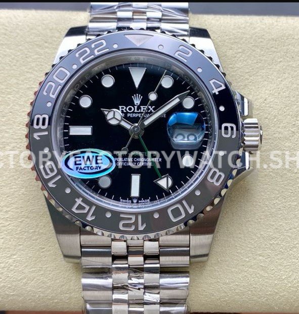 Rolex GMT Master II 126710GRNR jubilee black grey replica