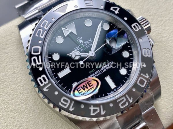 EWE Factory Rolex  GMT-Master II 126710GRNR-0004 Bruce Wayne 40mm Full 904L Black Dial