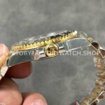 EWE Factory Rolex GMT-Master II 126713GRNR-0001 Bruce Wayne 40mm Half Yellow Gold Black Dial Jubilee