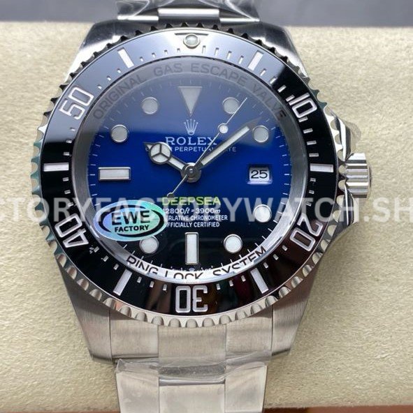 Rolex Deepsea 126660 blue dial 44mm diver replica EWE Factory