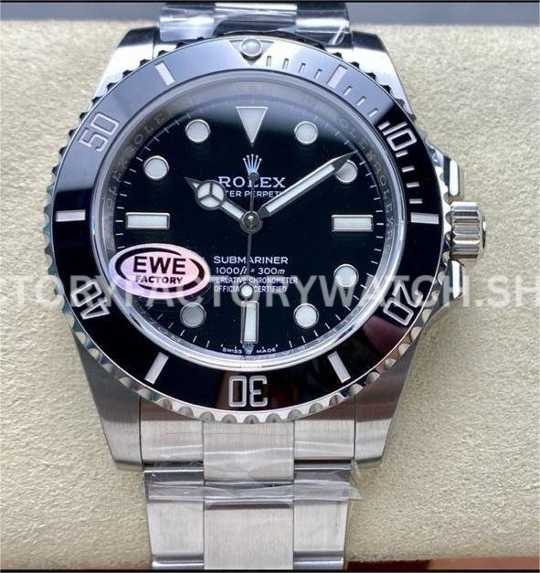 Rolex Submariner 124060 no date 41mm black dial replica EWE