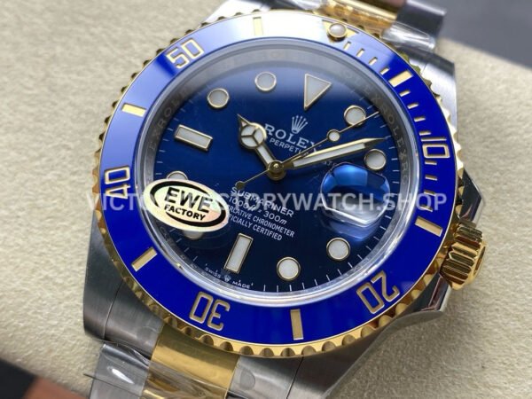 EWE Factory Rolex Submariner 126613LB 41mm Half Yellow Gold Blue Dial