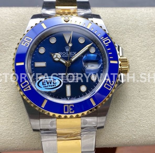 Rolex Submariner 126613LB blue dial two tone replica 41mm