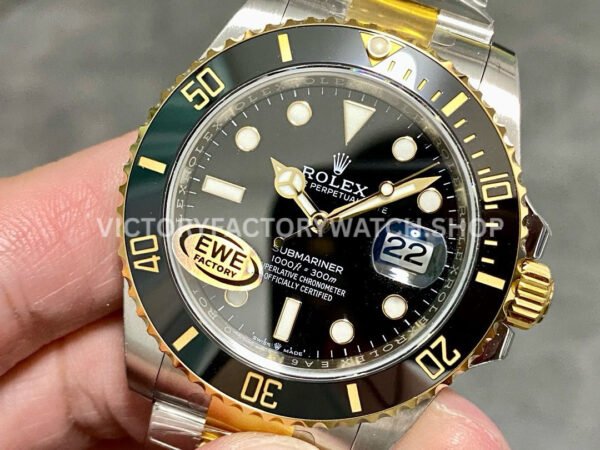 EWE Factory Rolex Submariner 126613LN 41mm Half Yellow Gold Black Dial