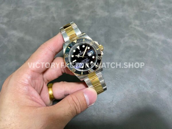 EWE Factory 41mm Half Yellow Gold Black Dial