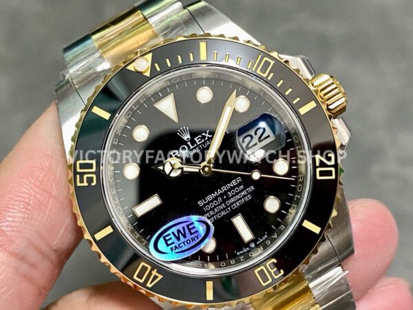 EWE Factory Rolex Submariner 126613LN 41mm Half Yellow Gold Black Dial